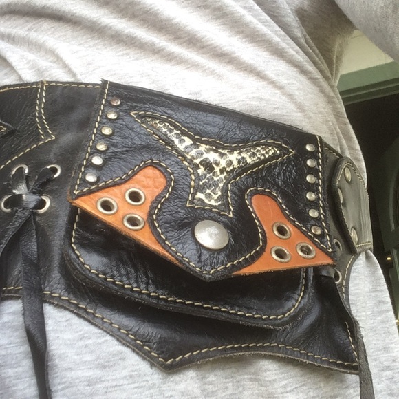 SOLD Handmade Leather Western Inspired Utility Belt - Picture 10 of 14
